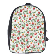 Strawberry Pattern School Bags(large)  by Valentinaart