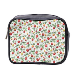 Strawberry Pattern Mini Toiletries Bag 2-side by Valentinaart