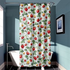 Strawberry Pattern Shower Curtain 36  X 72  (stall)  by Valentinaart