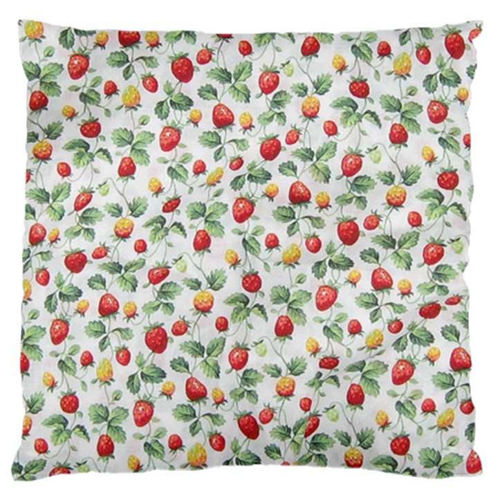 Strawberry pattern Large Flano Cushion Case (Two Sides)