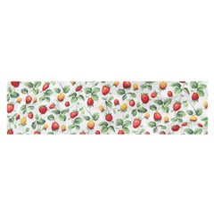 Strawberry Pattern Satin Scarf (oblong) by Valentinaart