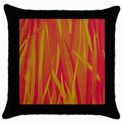 Pattern Throw Pillow Case (black) by Valentinaart