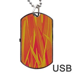 Pattern Dog Tag Usb Flash (two Sides) by Valentinaart