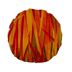 Pattern Standard 15  Premium Flano Round Cushions by Valentinaart