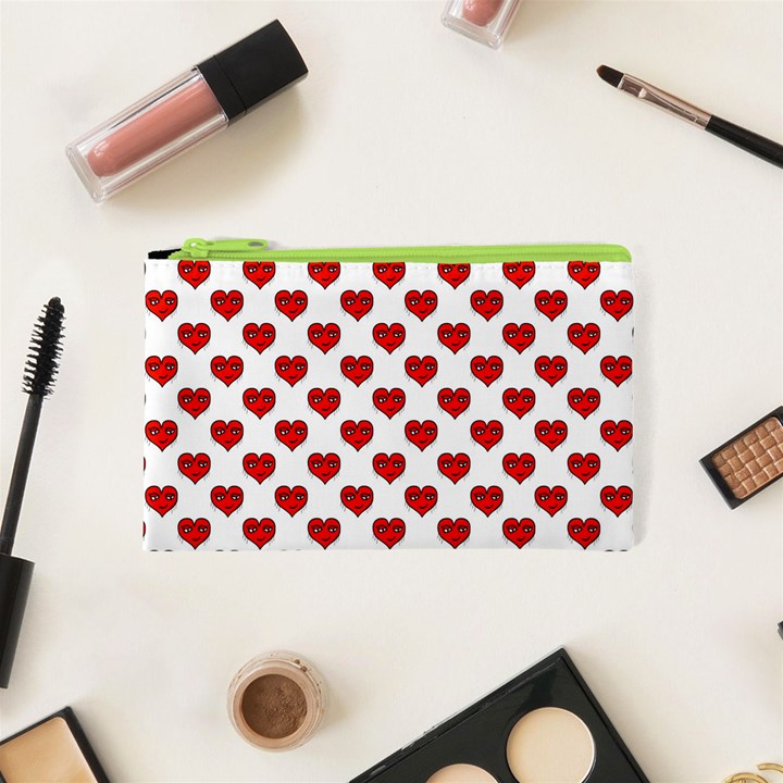 Emoji Heart Character Drawing  Cosmetic Bag (XS)