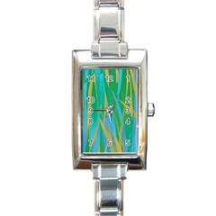 Pattern Rectangle Italian Charm Watch