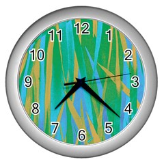 Pattern Wall Clocks (Silver) 