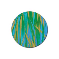 Pattern Rubber Coaster (round)  by Valentinaart