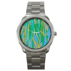 Pattern Sport Metal Watch