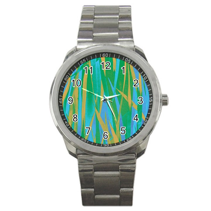 Pattern Sport Metal Watch