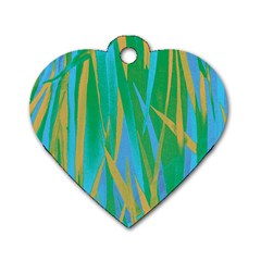 Pattern Dog Tag Heart (One Side)