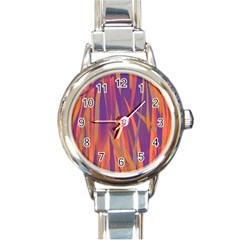 Pattern Round Italian Charm Watch by Valentinaart