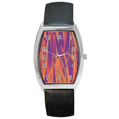 Pattern Barrel Style Metal Watch by Valentinaart