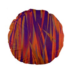 Pattern Standard 15  Premium Flano Round Cushions by Valentinaart