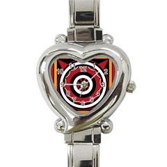 Toraja Pattern Pa barre Allo Heart Italian Charm Watch