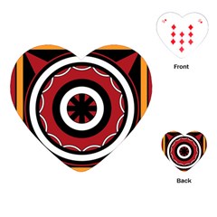 Toraja Pattern Pa barre Allo Playing Cards (Heart) 