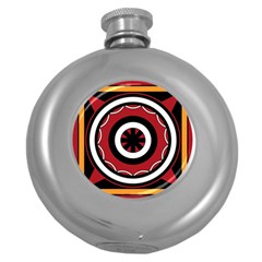 Toraja Pattern Pa barre Allo Round Hip Flask (5 oz)