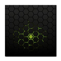 Green Android Honeycomb  Tile Coasters