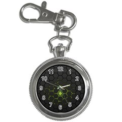 Green Android Honeycomb  Key Chain Watches