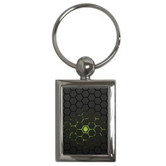 Green Android Honeycomb  Key Chains (Rectangle) 