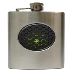 Green Android Honeycomb  Hip Flask (6 oz)