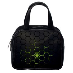 Green Android Honeycomb  Classic Handbags (One Side)