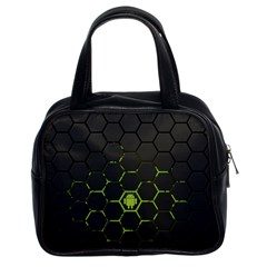 Green Android Honeycomb  Classic Handbags (2 Sides)