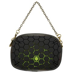 Green Android Honeycomb  Chain Purses (One Side) 