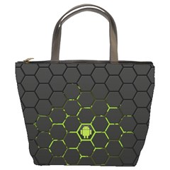 Green Android Honeycomb  Bucket Bags