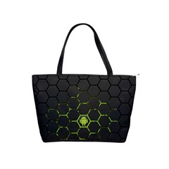 Green Android Honeycomb  Shoulder Handbags