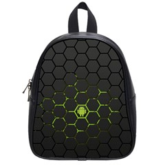 Green Android Honeycomb  School Bags (Small) 