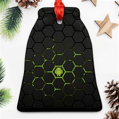 Green Android Honeycomb  Bell Ornament (Two Sides)