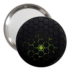 Green Android Honeycomb  3  Handbag Mirrors