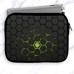 Green Android Honeycomb  Apple iPad 2/3/4 Zipper Cases