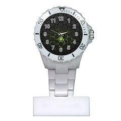 Green Android Honeycomb  Plastic Nurses Watch