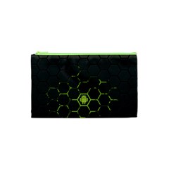 Green Android Honeycomb  Cosmetic Bag (XS)