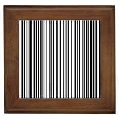 Barcode Pattern Framed Tiles