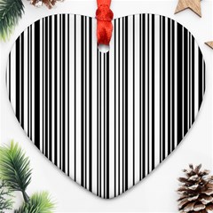 Barcode Pattern Ornament (Heart)