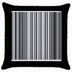 Barcode Pattern Throw Pillow Case (Black)