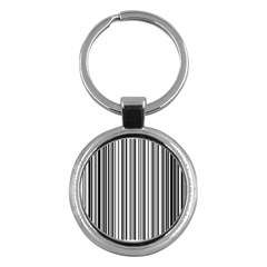 Barcode Pattern Key Chains (Round) 