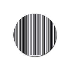 Barcode Pattern Rubber Round Coaster (4 pack) 