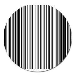 Barcode Pattern Magnet 5  (Round)