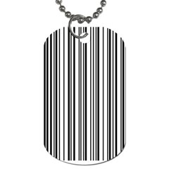 Barcode Pattern Dog Tag (One Side)