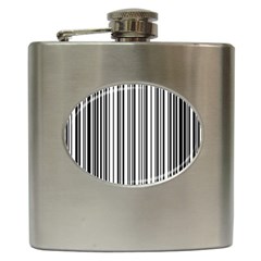 Barcode Pattern Hip Flask (6 oz)