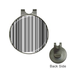 Barcode Pattern Hat Clips with Golf Markers