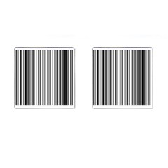 Barcode Pattern Cufflinks (Square)