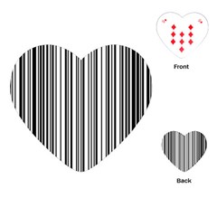 Barcode Pattern Playing Cards (Heart) 