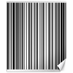 Barcode Pattern Canvas 8  x 10 