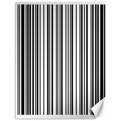 Barcode Pattern Canvas 12  x 16  