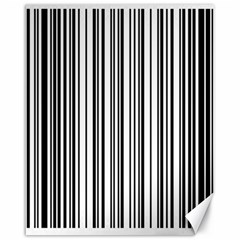 Barcode Pattern Canvas 16  x 20  